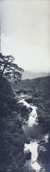 Mountain stream and waterfalls, Kuling