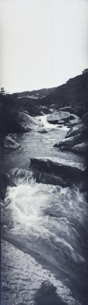 Rushing mountain stream, Kuling