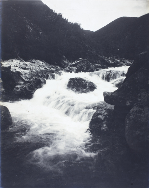 Rushing mountain stream, Kuling