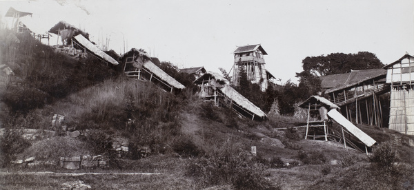 A series of man-pumps, salt wells, Tzuliuching, Zidong