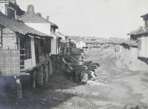 Houses along a creek