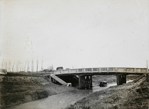 A concrete bridge