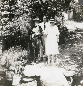 Bishop William Banister with his son and daughter