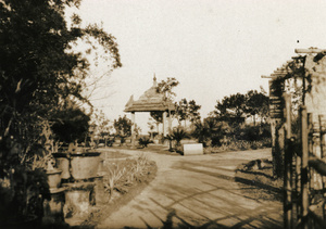 Pavilion in garden or park