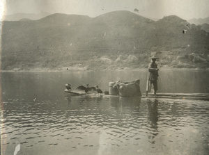 Fisherman with cormorants