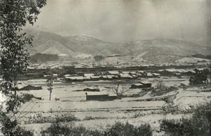 Cityscape, with snow