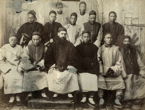 Group of Chinese men with Bishop Banister