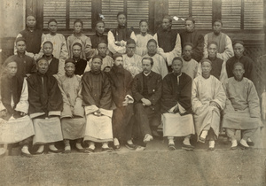 Group of men with Bishop Banister