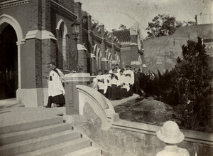 Choir processing into St Andrew's Church, Kowloon, Hong Kong