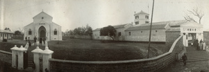 Panoramic view of the entrance to a church, Pakhoi