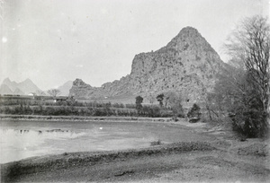 Pond behind the Mission House, Kweilin