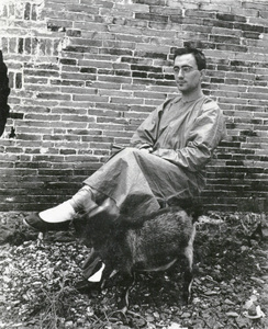 Rev. F. Child with a goat