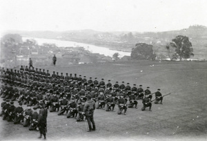 Schoolboys at drill, Kweilin