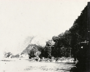 Temple beside a river