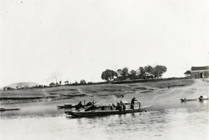 Boats on a river