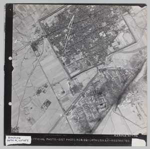 USAAF aerial view of Yuncheng, Shanxi