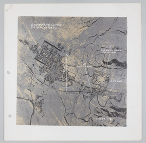 USAAF aerial view of Shouyang, Shanxi