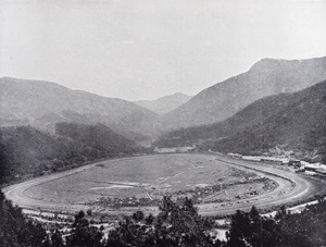 The racecourse on a Race Day, Happy Valley, Hong Kong