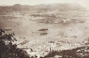 Victoria Harbour and Tsim Sha Tsui (尖沙咀), Kowloon, viewed from the Peak, Hong Kong