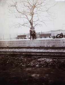 Platform at a railway station