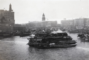 Sampans on Soochow Creek, Shanghai