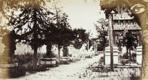 Avenue with gongshi and shishi, at base of Wanshou Shan (Longevity Hill), Beijing