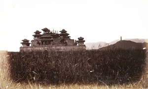 Ruins of Zhijing Pavilion, on an island in West Lake, Beijing