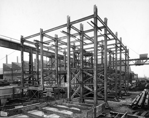 Steel frame for Pokfulam Hospital, Hong Kong