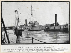 U.S.S. 'Monocacy' moored at Tong-Ku (Tanggu)