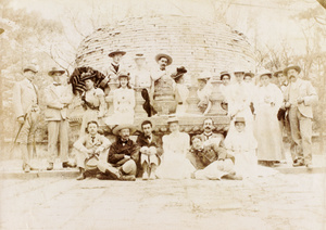 Group at Tomb of the Princess, Beijing, 1900