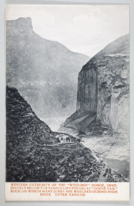 Wind Box Gorge and temple, Upper Yangtze River