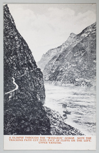 Wind Box Gorge and tracking path, Upper Yangtze River