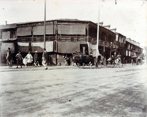 Tea house on Nanking Road (Nanjing Dong Lu), Shanghai