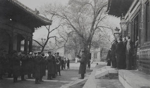 The American Marine Band at the British Legation, Armistice Day 1918