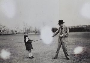 Marjorie Ephgrave and Bill Sweeney, Hongkou Park, Shanghai