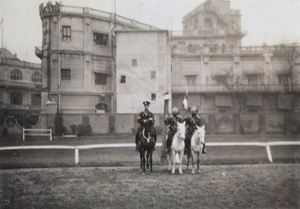 Shanghai Municipal Police, Shanghai Volunteer Corps route march, 1930