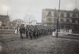 Public School Cadet Company, Shanghai Volunteer Corps route march, 1926