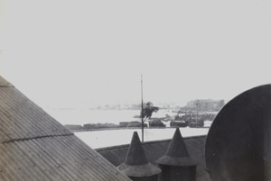 Hankou viewed over the roof of a hulk, Wuhan