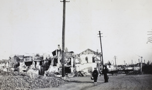 Ruined buildings, Zhabei, Shanghai, 1932