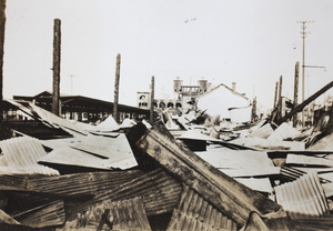 War damage near North Railway Station, Shanghai, 1932