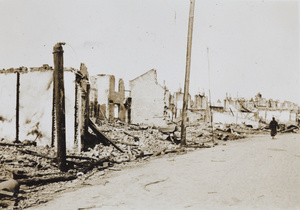 Ruined buildings, Zhabei, Shanghai, 1932