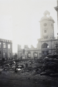 War damaged National Labour University, Kiangwan, Shanghai, 1932