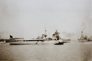 The Italian cruiser 'Trento', Shanghai, 1932