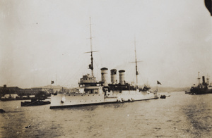 The Italian cruiser 'Libia', Huangpu River, Shanghai, 1932
