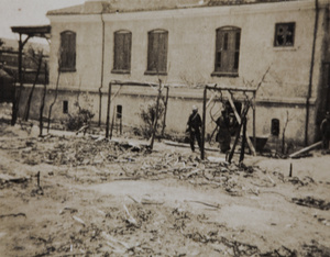 Flattened plants, Shanghai, 1932