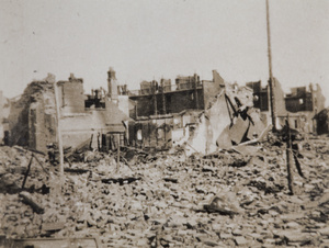 War damaged houses, Shanghai, 1932