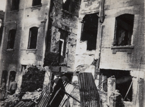 Bombed out Odeon Theatre (cinema), Shanghai, 1932