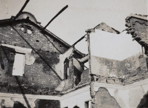 War damaged buildings, Shanghai, 1932