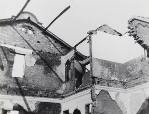 War damaged buildings, Zhabei, Shanghai, 1932