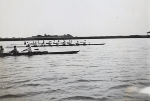 Men's eights sweep racing on the Huangpu river